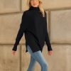 LILLUSORY Womens Turtleneck Oversized Tunic Fall Sweaters 2025 Casual Long Pullover Knit Winter Cute Poncho Fashion Trendy