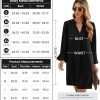 Dresses for Women 2025 V Neck Spring Summer Ruffle Long Sleeve Simple Casual Loose Flowy Autumn Winter Shift Dress