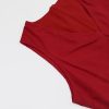 Women's Summer Sleeveless Mini Dress Cotton Linen V Neck Cinched A Line Slim Tank Short Dress