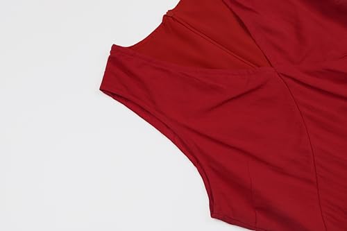 Women's Summer Sleeveless Mini Dress Cotton Linen V Neck Cinched A Line Slim Tank Short Dress