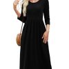 Women's Summer Short Sleeve Dresses Casual T-Shirt Flowy Tunic Ladies Beach Sundress