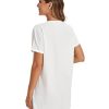 Women Casual Short T Shirt Dress Short Sleeve Straight Mini Tee Shirt Dress