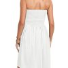 Summer Dresses for Women Strapless Casual Beach Cover Ups Tube Top Sundress