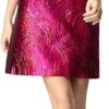 Women Purple Jacquard Sleeveless Tank Dress Beaded Summer Mini Casual High Street Fashion