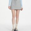 Women's Cotton Hoodie Set, Elastic Mini Skirt & Jacket Combo