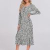 Women's Long Sleeve Maxi Dress with Pockets - Casual, Knit, Loose, Button, Crew Neck, Lightweight(XS-3XL)