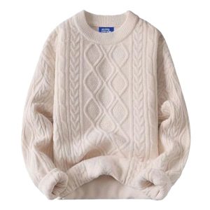 Oversized Sweater 90s Vintage Cable Knit Long Sleeve Women Heavy Crewneck Pullover