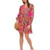 Womens Printed Short Dress