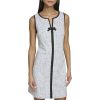 Women's Sleeveless V-Neck Bow A-line Mini Dress