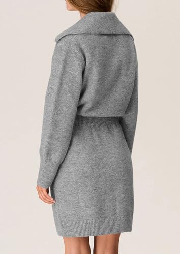 Sweater Dresses for Women 2025 Trendy Long Sleeve Button Down Short Mini Fall Winter Dress
