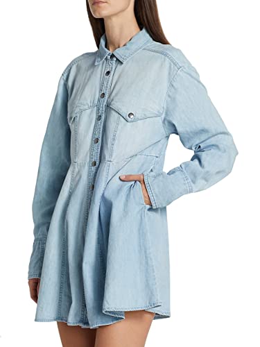 Women's Sammi Denim Mini Dress, Light Indigo, M