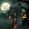 Fall Pumpkin Print Halloween Hooded Cloak Unisex Vibrant Adult Medieval Renaissance Festivals Cosplay
