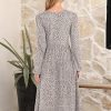 Women Long Sleeve Midi Dress Crewneck 2025 Fall Fashion Casual Flowy A-Line Long Dresses Vacation Outfit with Pocket