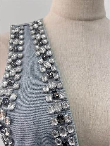 Women Sleeveless Denim Mini Dress V Neck High Waist Patchwork Summer Casual Streetwear Slim Fit