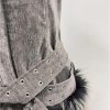 Women Sleeveless O-Neck Belted Mini Dress Casual Office Slim Fit Outfit